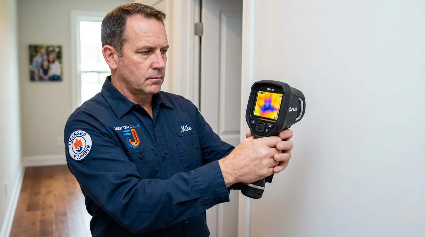 Thermal imaging leak detection by Johns Plumbing LLC in Townsend